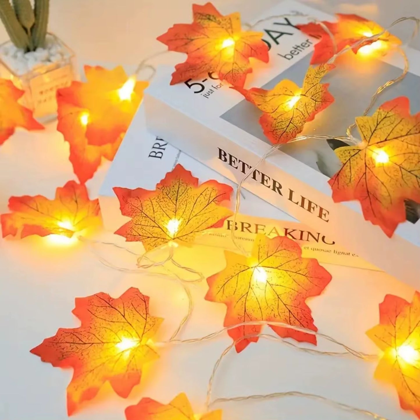 Luces LED de Hojas